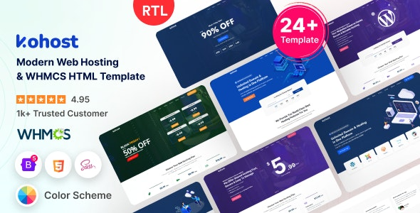 KoHost Whmcs Template GPL Download